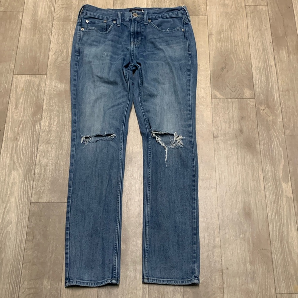 Mens Bullhead Skinny Distressed Denim Jeans